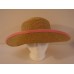 Cappelli Straworld Floppy Sun Hat Coral Orange Salmon Trim Resort Beach Wear OS  eb-28750873